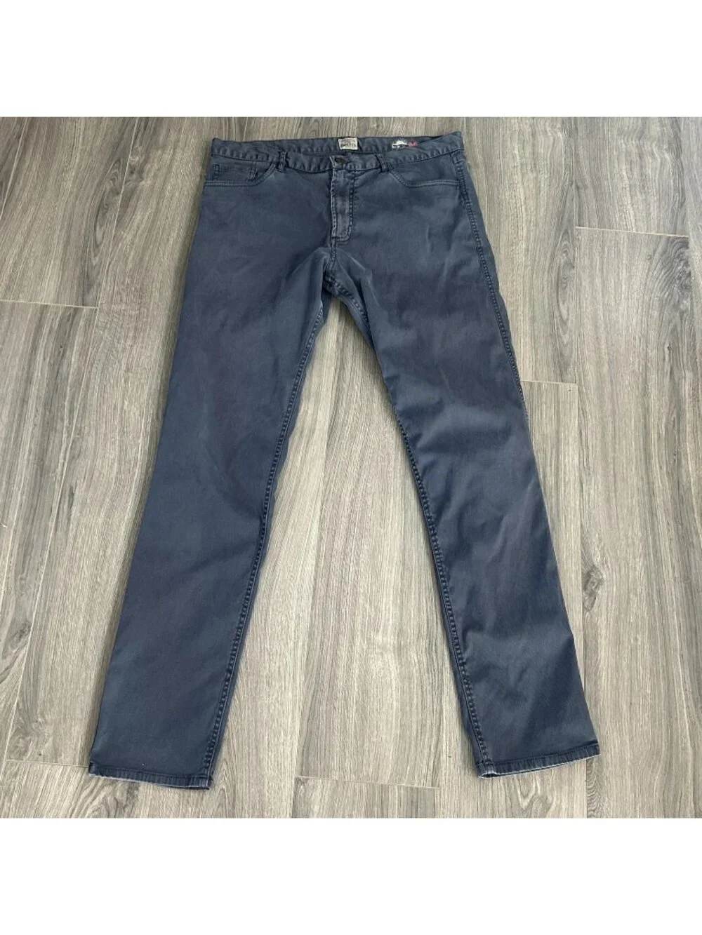 Faherty Brand Pants Mens 36x33.5 Blue Stretch Chino Straight Leg 5 Pocket Casual